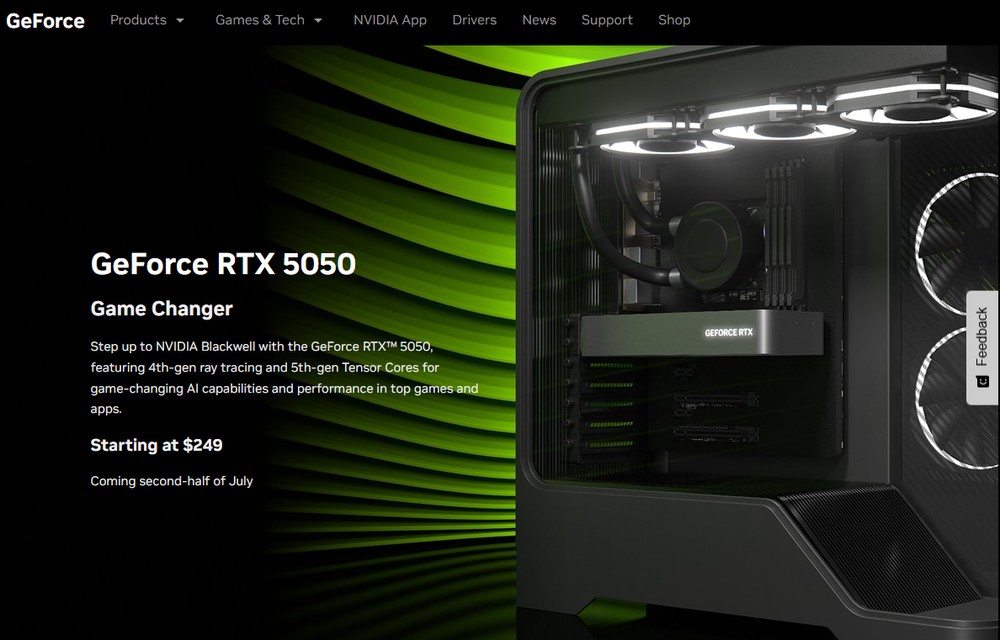 NVIDIA 正式發表 RTX 5050 顯卡,確定採用 8GB DDR6 記憶體 - 電腦王阿達 NVIDIA 正式發表 RTX 5050 顯卡,確定採用 8GB DDR6 記憶體 - 電腦王阿達