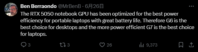 為何 RTX 5050 桌機顯卡只用 GDDR6 記憶體,不跟筆電一樣用 GDDR7?NVIDIA 做出了解釋 - 電腦王阿達 為何 RTX 5050 桌機顯卡只用 GDDR6 記憶體,不跟筆電一樣用 GDDR7?NVIDIA 做出了解釋 - 電腦王阿達