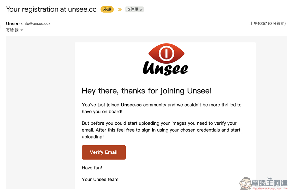 Unsee 免費圖片分享工具:浮水印防截圖、限時自刪,安全又方便! - 電腦王阿達 Unsee