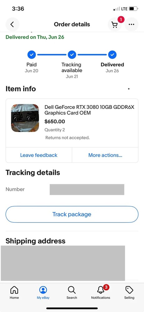 羨慕!國外網友買二張 RTX 3080 顯卡,結果收到二張 RTX 3090,只花不到二萬台幣 - 電腦王阿達 羨慕!國外網友買二張 RTX 3080 顯卡,結果收到二張 RTX 3090,只花不到二萬台幣 - 電腦王阿達