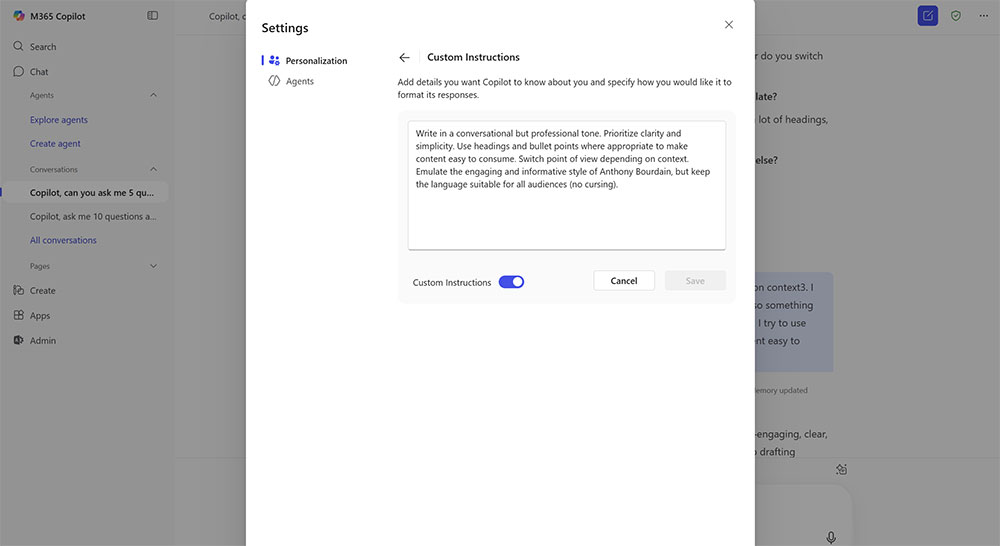 Microsoft 365 獲得新功能「Copilot Memory 」,AI 讓你的工作更高效、個人化 - 電腦王阿達 Microsoft 365 獲得新功能「Copilot Memory 」,AI 讓你的工作更高效、個人化 - 電腦王阿達