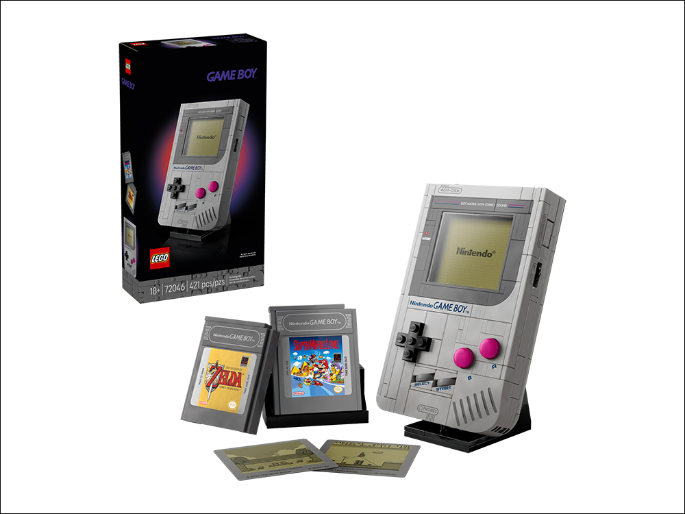 LEGO 72046 Game Boy 積木模型登場!1:1 比例還原任天堂經典掌機,插卡片重溫童年回憶 - 電腦王阿達 LEGO