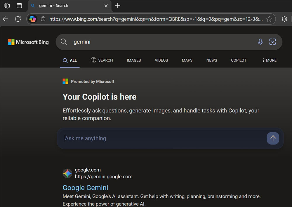 Microsoft Bing 偷摸廣告不希望你用 Copilot 的競爭對手 - 電腦王阿達 Microsoft Bing 偷摸廣告不希望你用 Copilot 的競爭對手 - 電腦王阿達