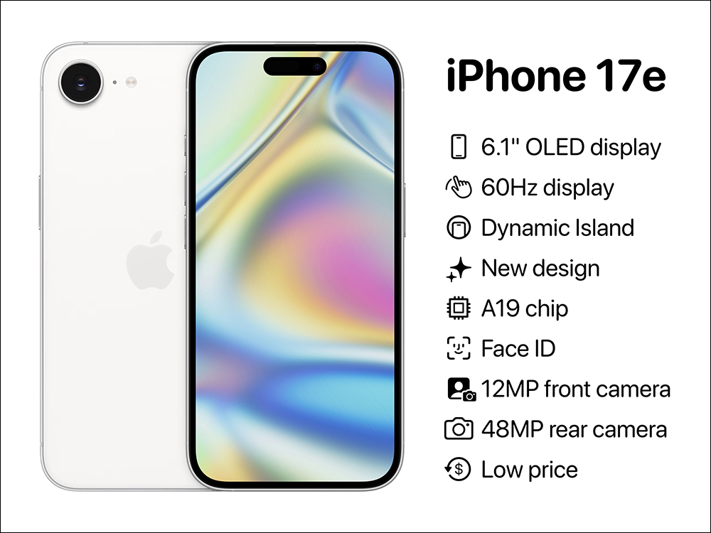 iPhone 17e 傳將升級動態島螢幕、搭載 A19 晶片, iPhone 將全面「登島」? - 電腦王阿達 iPhone 17e