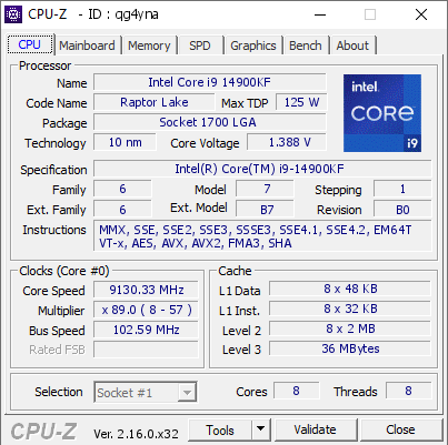 中國玩家將 i9-14900KF 超頻至 9.13GHz,創下新的世界紀錄 - 電腦王阿達 中國玩家將 i9-14900KF 超頻至 9.13GHz,創下新的世界紀錄 - 電腦王阿達