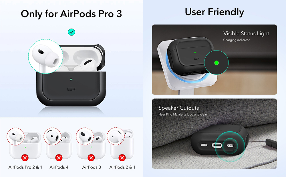 AirPods Pro 3 傳將首次導入體溫監測功能,但即時語音翻譯功能將延後上線(同場加映:全新充電盒曝光,與前代不可共用) - 電腦王阿達 AirPods Pro 3