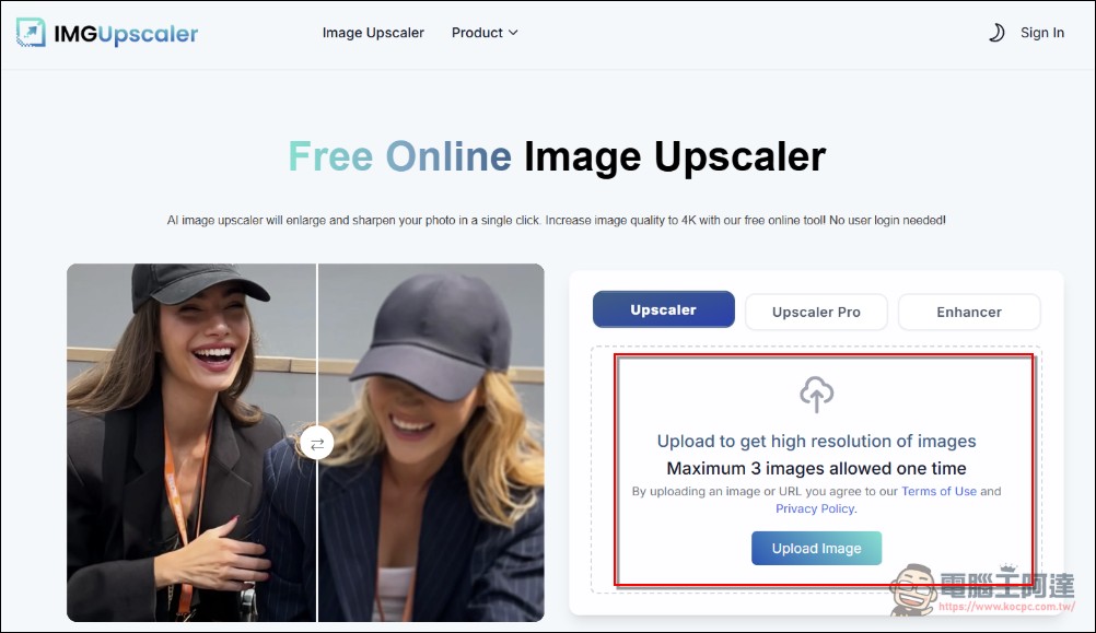IMGUpscaler:免註冊就能提升照片、AI圖片解析度的超強免費服務 - 電腦王阿達 IMGUpscaler:免註冊就能提升照片、AI圖片解析度的超強免費服務 - 電腦王阿達