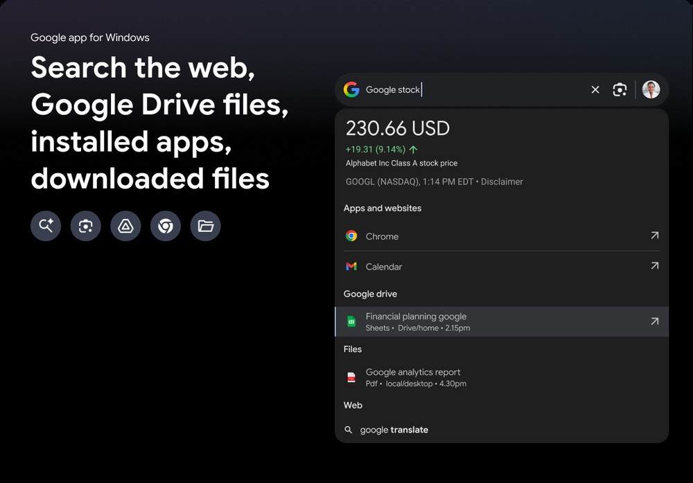 Google 為 Windows 推出全新「Google App」,按下快捷鍵就能搜尋檔案、應用程式和網頁,也內建 AI 功能 - 電腦王阿達 Google 為 Windows 推出全新「Google App」,按下快捷鍵就能搜尋檔案、應用程式和網頁,也內建 AI 功能 - 電腦王阿達