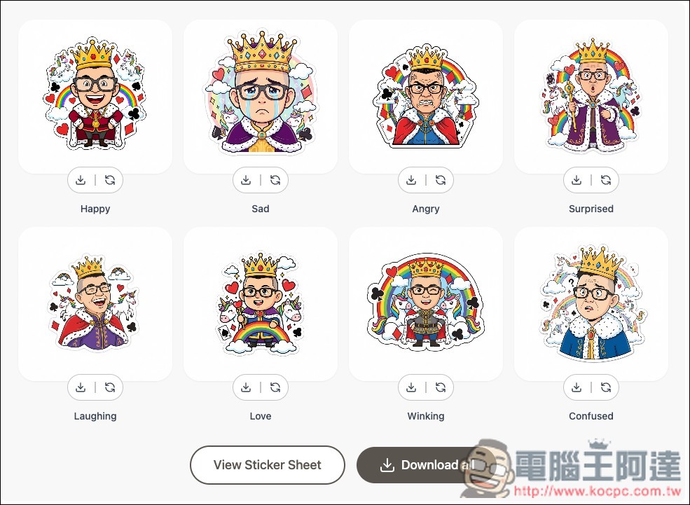 Gem Stickers 一鍵製作 9 種不同類型的 LINE 貼圖,由 Nano Banana 驅動 - 電腦王阿達 Gem Stickers 一鍵製作 9 種不同類型的 LINE 貼圖,由 Nano Banana 驅動 - 電腦王阿達