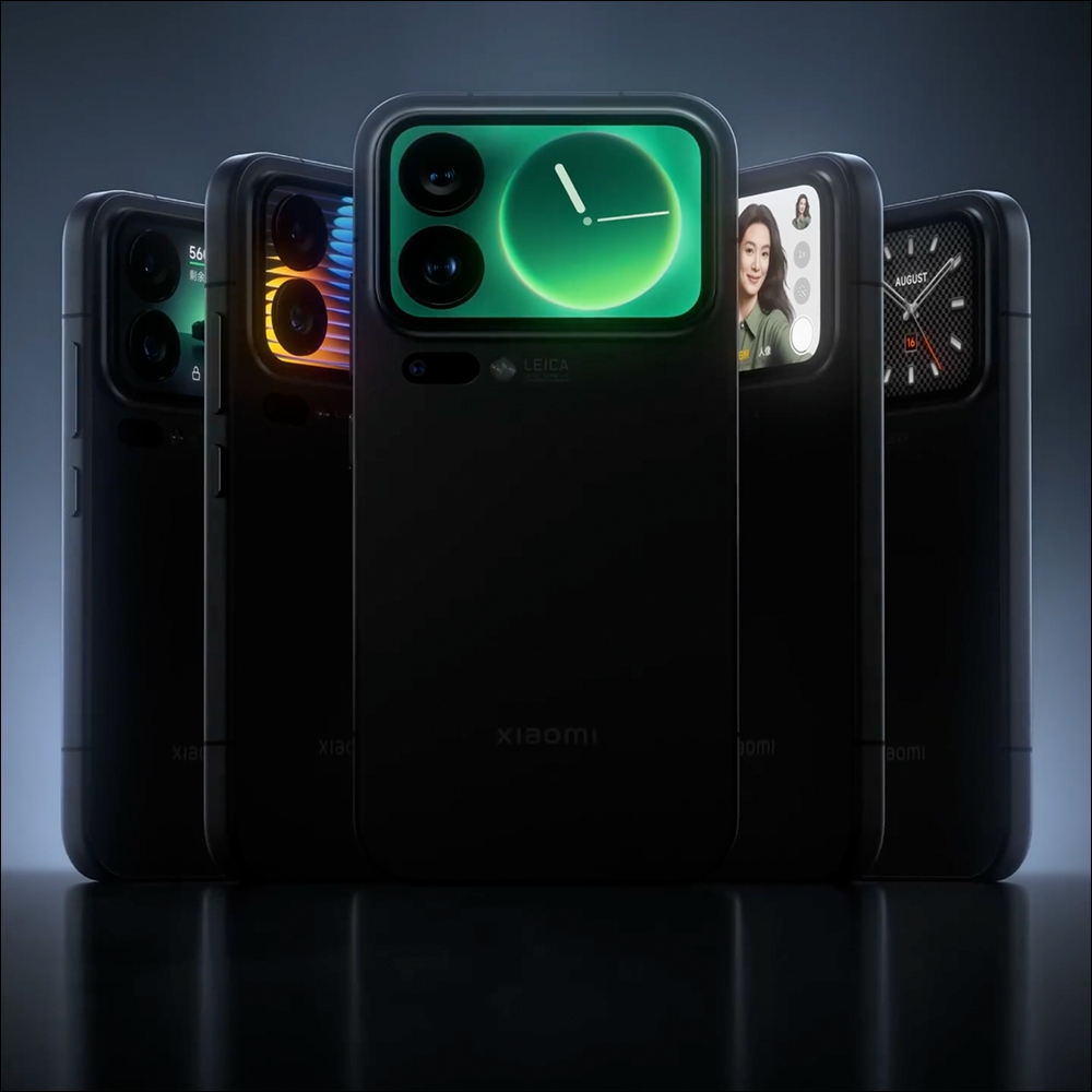 小米 Xiaomi 17 Pro 外觀正式曝光,背面螢幕展現多種功能應用 - 電腦王阿達 Xiaomi 17 Pro