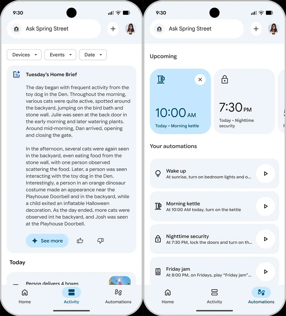 Gemini for Home 和重新設計的 Home 應用程式今天開始推出 - 電腦王阿達 Gemini for Home 和重新設計的 Home 應用程式今天開始推出 - 電腦王阿達