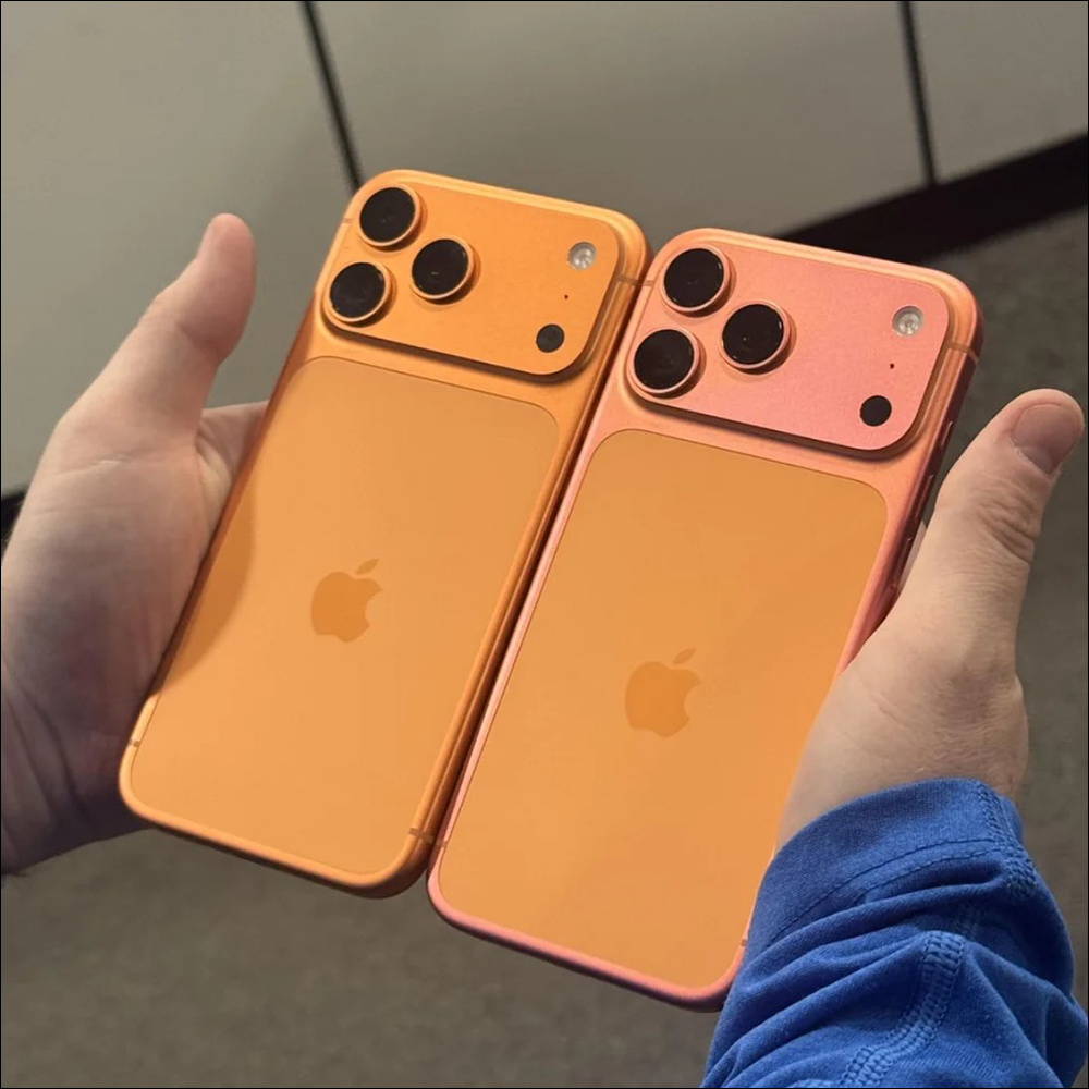 iPhone 17 Pro 系列「宇宙橙」傳出變色災情?熱鍛造鋁金屬機身褪色成粉金 - 電腦王阿達 iPhone 17 Pro