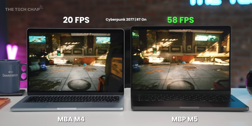 實測顯示 M5 MacBook Pro 的 GPU 光追效能比 M4 快超過 200%,AI 運算也大幅提升 - 電腦王阿達 實測顯示 M5 MacBook Pro 的 GPU 光追效能比 M4 快超過 200%,AI 運算也大幅提升 - 電腦王阿達