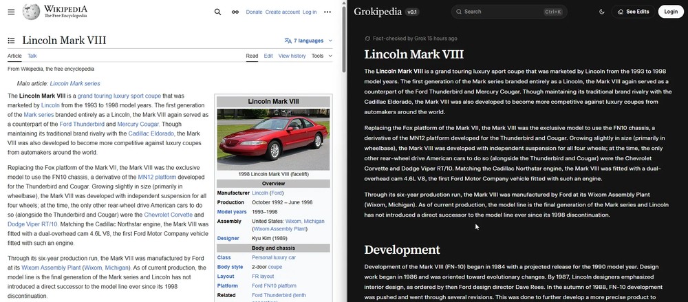 xAI 正式推出由 AI 驅動的「Grokipedia」,號稱超越傳統維基百科,但被外媒抓到部分內容完全抄襲 - 電腦王阿達 xAI 正式推出由 AI 驅動的「Grokipedia」,號稱超越傳統維基百科,但被外媒抓到部分內容完全抄襲 - 電腦王阿達