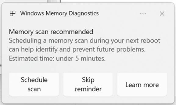 Windows 11 加入實用新功能!重啟時會自動檢查記憶體錯誤,來找出當機原因 - 電腦王阿達 Windows 11 加入實用新功能!重啟時會自動檢查記憶體錯誤,來找出當機原因 - 電腦王阿達