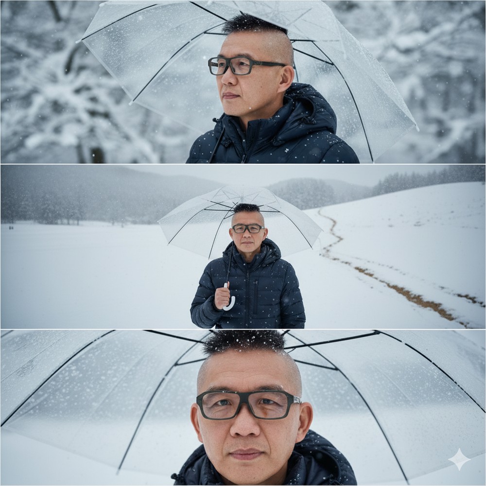 不用美圖秀秀,Gemini 也能生成三格雪景照!只需使用這個提示詞 - 電腦王阿達 不用美圖秀秀,Gemini 也能生成三格雪景照!只需使用這個提示詞 - 電腦王阿達