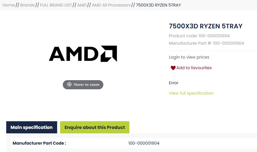 新款入門 X3D 處理器現身!Ryzen 5 7500X3D 跑分已出現在 Geekbench 資料庫 - 電腦王阿達 新款入門 X3D 處理器現身!Ryzen 5 7500X3D 跑分已出現在 Geekbench 資料庫 - 電腦王阿達