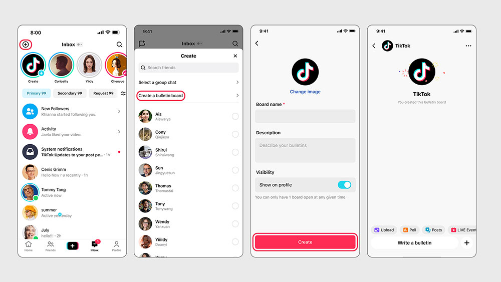 TikTok 推出類似於 Instagram 廣播頻道的新公告板功能 - 電腦王阿達 TikTok 推出類似於 Instagram 廣播頻道的新公告板功能 - 電腦王阿達