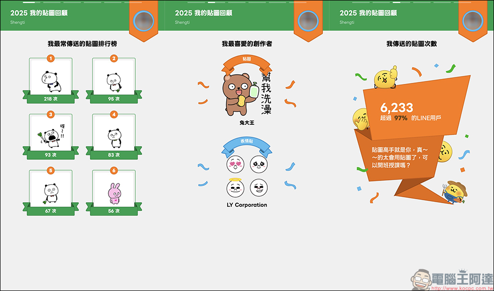 LINE 2025 我的貼圖回顧開跑,年度最愛貼圖與表情貼一次看!邀請好友再賺 LINE POINTS / LINE 代幣 - 電腦王阿達 LINE 2025 我的貼圖回顧開跑,年度最愛貼圖與表情貼一次看!邀請好友再賺 LINE POINTS / LINE 代幣 - 電腦王阿達