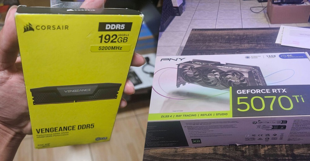 國外網友用一組 192GB 記憶體成功換到一張 RTX 5070 Ti 顯示卡 - 電腦王阿達 國外網友用一組 192GB 記憶體成功換到一張 RTX 5070 Ti 顯示卡 - 電腦王阿達
