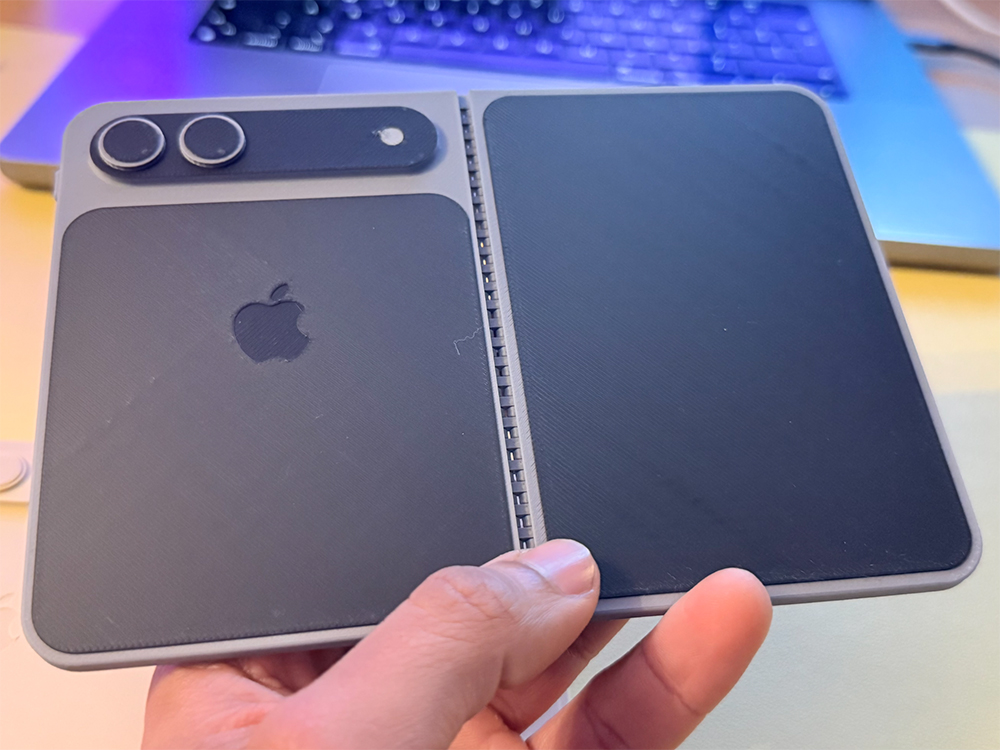 別再只看渲染圖!iPhone Fold 1比1 模擬機現身,這款摺疊機真的能放進口袋嗎?3D 列印自己搶先體驗 - 電腦王阿達 別再只看渲染圖!iPhone Fold 1比1 模擬機現身,這款摺疊機真的能放進口袋嗎?3D 列印自己搶先體驗 - 電腦王阿達