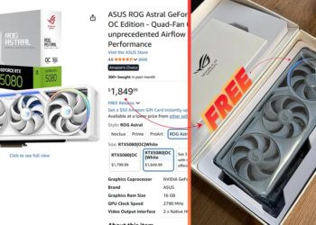 怎麼這麼好！國外玩家取消 ROG Astral RTX 5080 的訂單後還是收到顯卡，Amazon 跟他說可以留著並全額退款