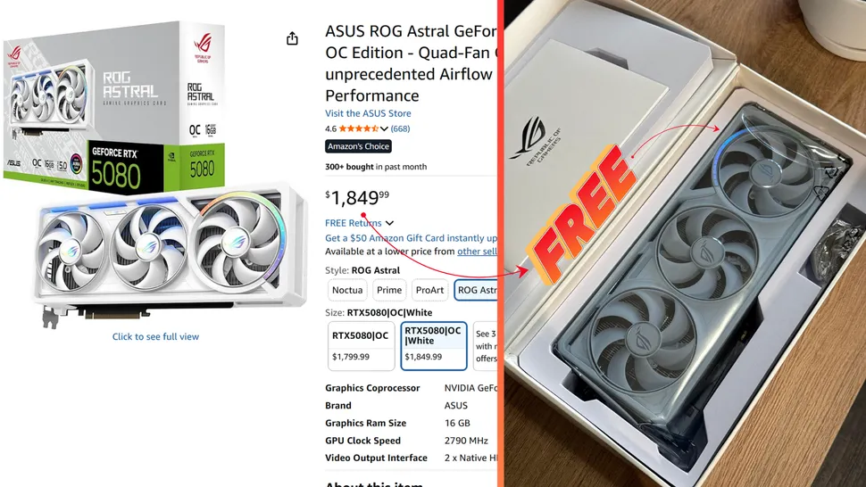 怎麼這麼好!國外玩家取消 ROG Astral RTX 5080 的訂單後還是收到顯卡,Amazon 跟他說可以留著並全額退款 - 電腦王阿達 怎麼這麼好!國外玩家取消 ROG Astral RTX 5080 的訂單後還是收到顯卡,Amazon 跟他說可以留著並全額退款 - 電腦王阿達