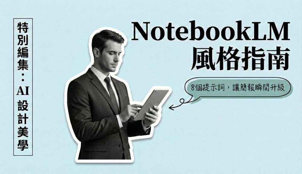 NotebookLM 簡報必學:8 個提示詞分享,輕鬆生成多種 AI 設計風格 - 電腦王阿達 NotebookLM 簡報必學:8 個提示詞分享,輕鬆生成多種 AI 設計風格 - 電腦王阿達
