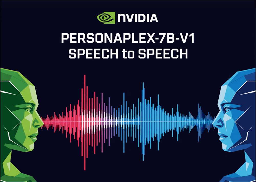 NVIDIA 發布 PersonaPlex-7B:100% 開源全雙工語音 AI 模型,能同時聽和說的真正對話革命 - 電腦王阿達 NVIDIA 發布 PersonaPlex-7B:100% 開源全雙工語音 AI 模型,能同時聽和說的真正對話革命 - 電腦王阿達