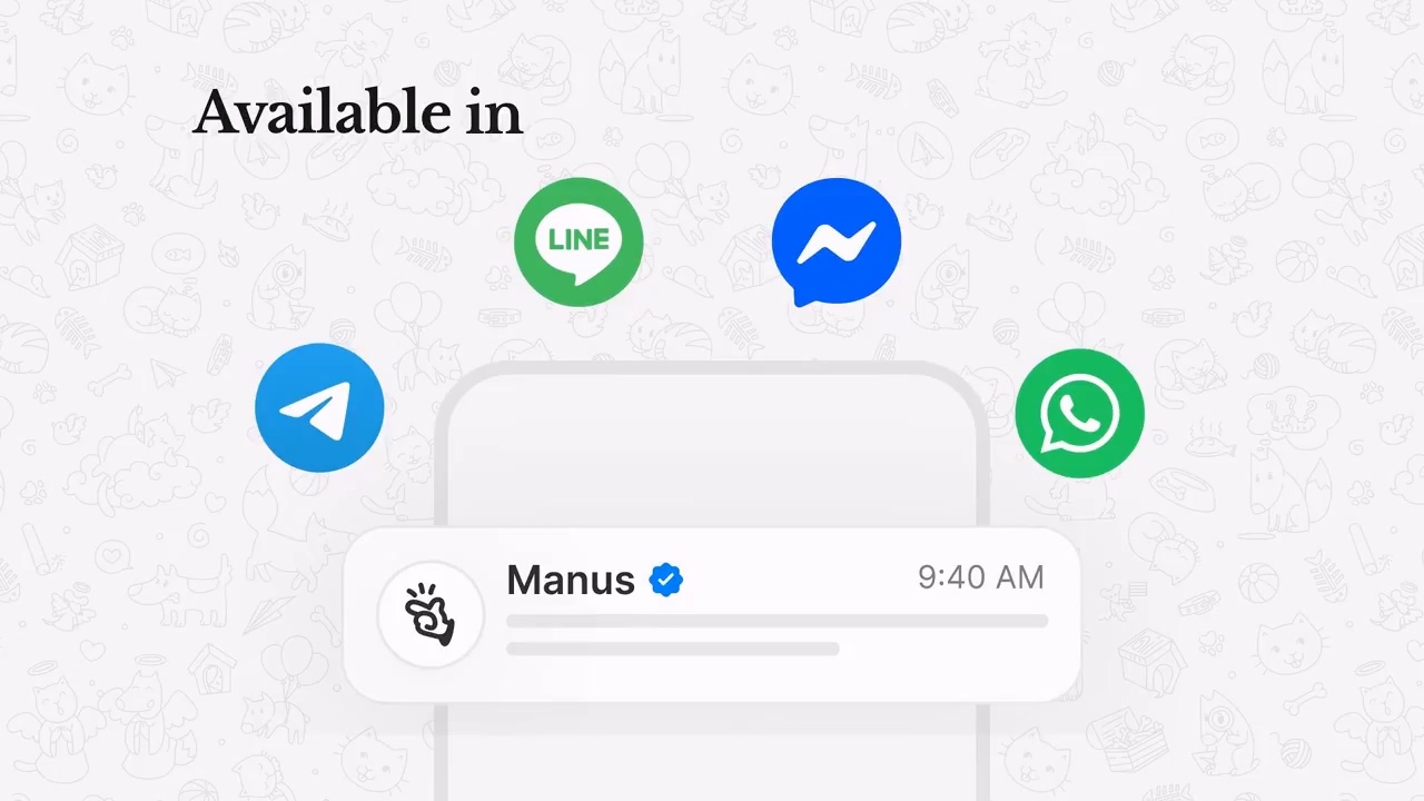 Meta 推出 Manus Agents,無痛將 AI 助理功能帶入Telegram、Line 等即時通訊應用 - 電腦王阿達 Meta 推出 Manus Agents,無痛將 AI 助理功能帶入Telegram、Line 等即時通訊應用 - 電腦王阿達