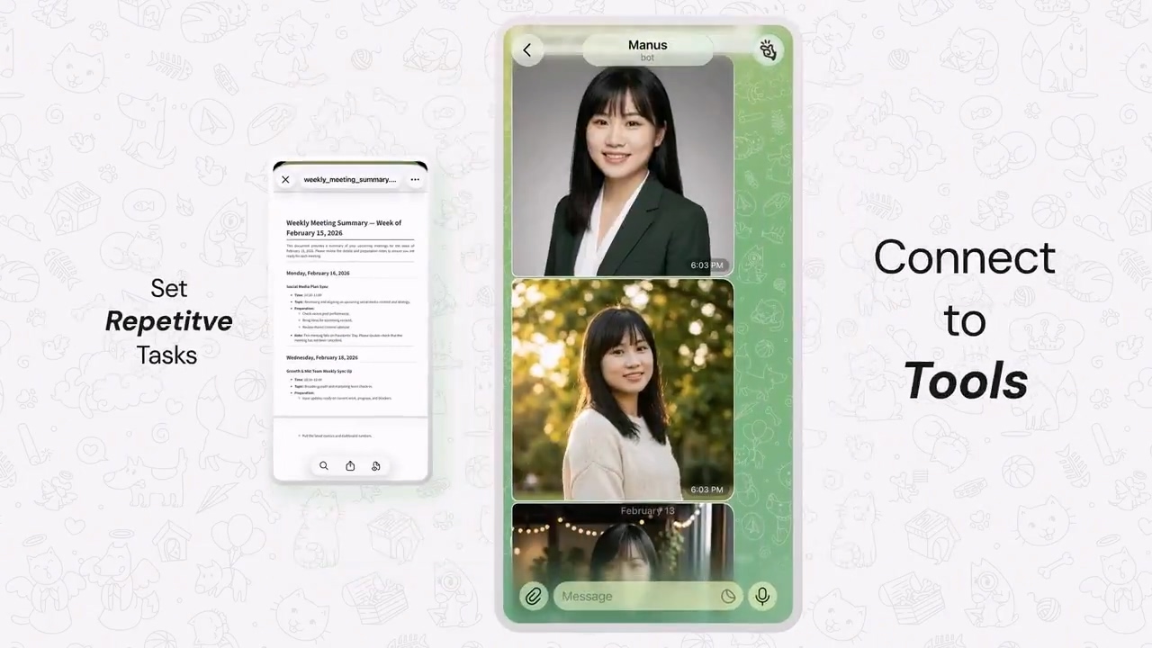 Meta 推出 Manus Agents,無痛將 AI 助理功能帶入Telegram、Line 等即時通訊應用 - 電腦王阿達 Meta 推出 Manus Agents,無痛將 AI 助理功能帶入Telegram、Line 等即時通訊應用 - 電腦王阿達