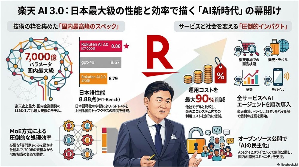 日本樂天集團發佈最強日本國產 Rakuten AI 3.0 開源模型,被抓包竟是 DeepSeek V3 換皮 - 電腦王阿達 日本樂天集團發佈最強日本國產 Rakuten AI 3.0 開源模型,被抓包竟是 DeepSeek V3 換皮 - 電腦王阿達