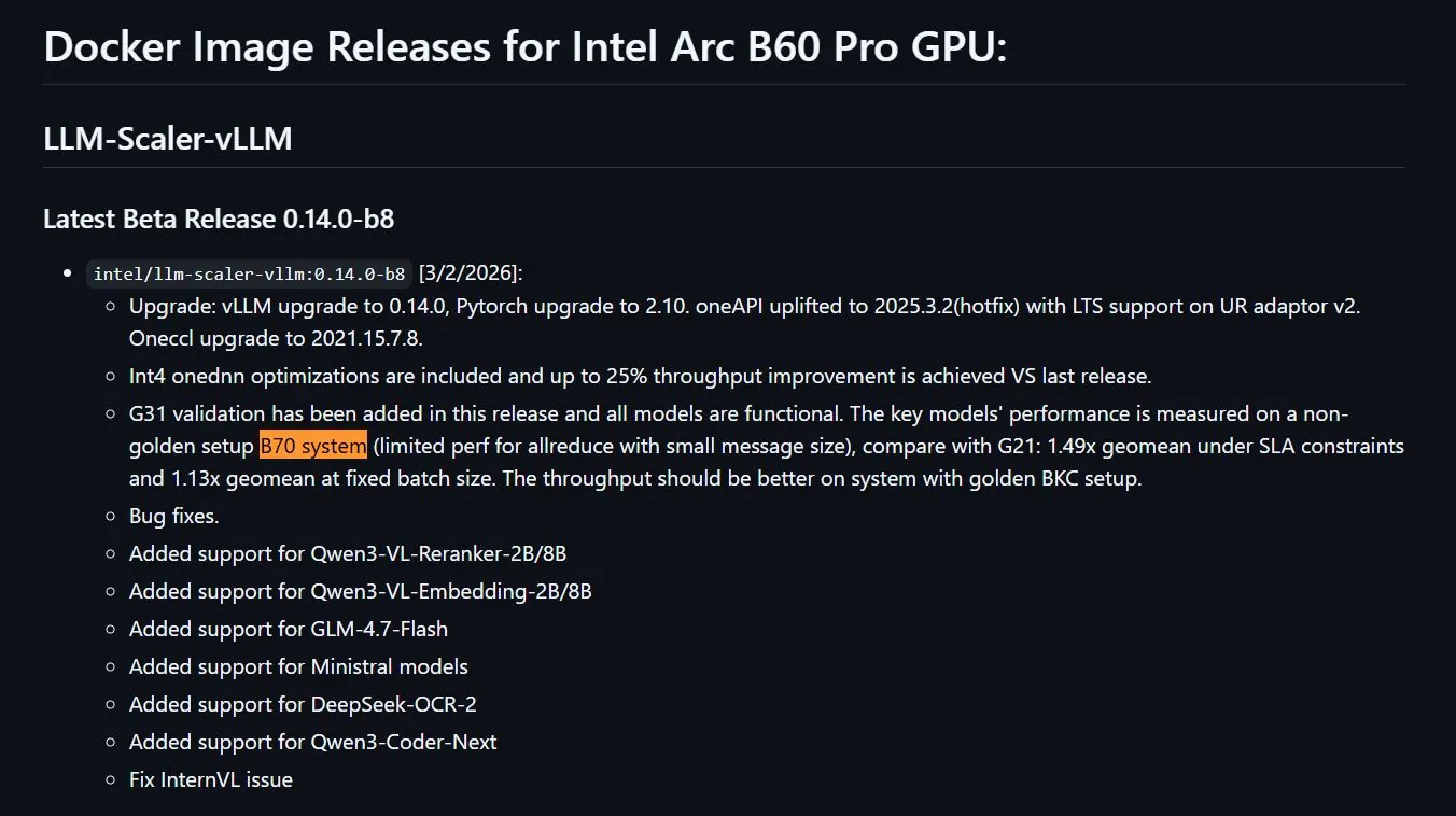 32GB 顯存成標配:英特爾 Arc Pro B70/B65 工作站顯卡定檔 3 月 25 日發布,滿血 Battlemage 架構進軍 AI 運算市場 - 電腦王阿達 32GB 顯存成標配:英特爾 Arc Pro B70/B65 工作站顯卡定檔 3 月 25 日發布,滿血 Battlemage 架構進軍 AI 運算市場 - 電腦王阿達
