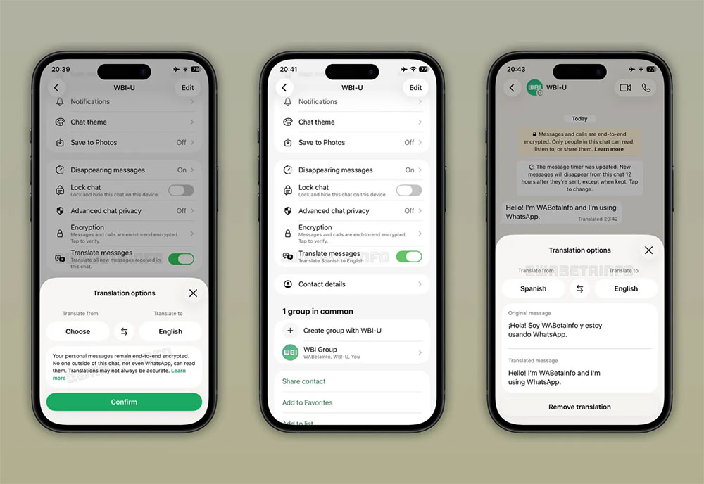 iPhone 版 WhatsApp 可能很快就會提供 21 種語言的自動翻譯功能 - 電腦王阿達 iPhone 版 WhatsApp 可能很快就會提供 21 種語言的自動翻譯功能 - 電腦王阿達