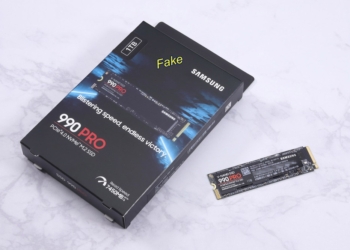 SSD 假貨越做越真！不只外觀跟正品相似，就連效能跑分也差不多的假 Samsung 990 PRO 1TB SSD 已出現在市場上