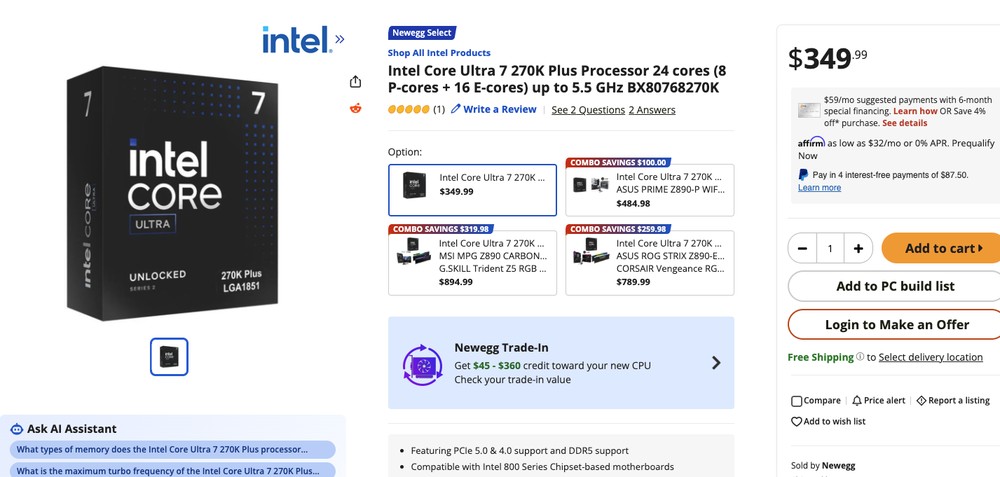 Intel Arrow Lake Refresh 官方定價比前一代更低,但零售價格已悄悄調漲,最高達 17% - 電腦王阿達 Intel Arrow Lake Refresh 官方定價比前一代更低,但零售價格已悄悄調漲,最高達 17% - 電腦王阿達