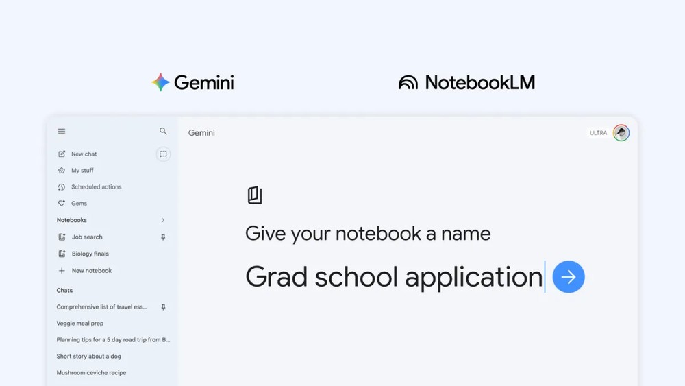 Google 將 Gemini 最聰明的 NotebookLM 功能開放所有人使用 - 電腦王阿達 Gemini 添加「Notebook」新功能,讓你更容易管理聊天記錄和檔案,還支援 NotebookLM 同步 - 電腦王阿達
