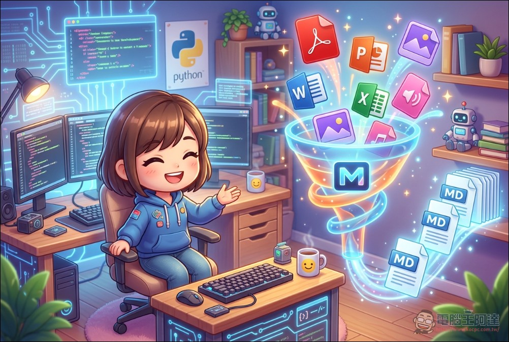 微軟開源超好用工具 MarkItDown:把 PDF、Word、PPT 一鍵轉成 AI 看得懂的 Markdown - 電腦王阿達 微軟開源超好用工具 MarkItDown:把 PDF、Word、PPT 一鍵轉成 AI 看得懂的 Markdown - 電腦王阿達