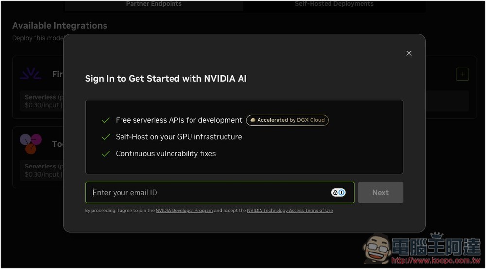 NVIDIA API 讓你完全免費呼叫 Minimax M2.7、DeepSeek V4 模型,也能用在 OpenClaw 與 Hermes - 電腦王阿達 NVIDIA API 讓你完全免費呼叫 Minimax M2.7、DeepSeek V4 模型,也能用在 OpenClaw 與 Hermes - 電腦王阿達