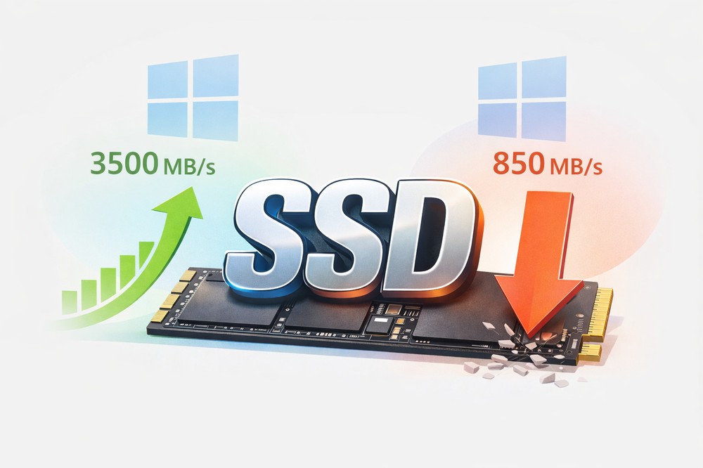 升級 Windows 11 SSD 速度竟暴跌 4 倍？問題原因曝光，一招就能救回效能 - 電腦王阿達