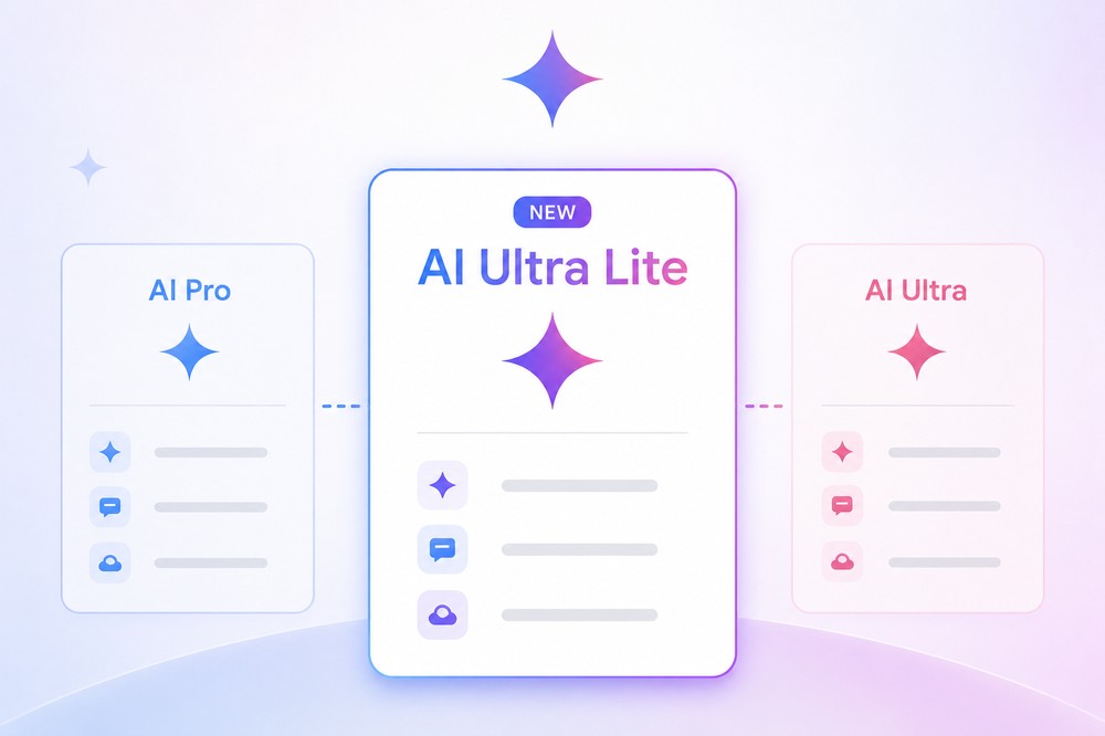 傳 Google 也打算推出 AI Ultra Lite 訂閱方案,跟進 ChatGPT 和 Claude - 電腦王阿達 傳 Google 也打算推出 AI Ultra Lite 訂閱方案,跟進 ChatGPT 和 Claude - 電腦王阿達