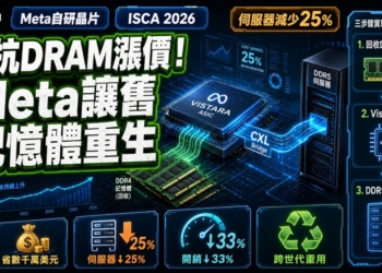 DDR4 當 DDR5 用！Meta 發表自研 Vistara 晶片，回收舊記憶體省下數千萬美元