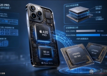 打破 13 年傳統，蘋果iPhone 18 Pro A20 Pro 處理器或將改用 96 位 LPDDR6 記憶體