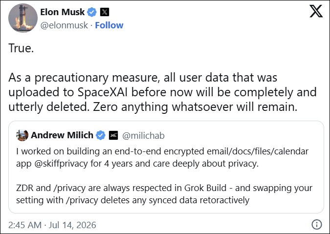 Grok Build 被抓到偷傳程式碼:研究人員揭露 xAI 工具靜默上傳開發者整個 Git 儲存庫 - 電腦王阿達 Grok Build 被抓到偷傳程式碼:研究人員揭露 xAI 工具靜默上傳開發者整個 Git 儲存庫 - 電腦王阿達