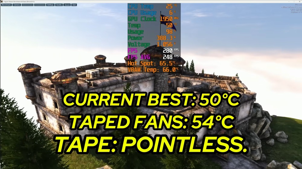 最徒勞無功的改裝?RTX 3080 裝滿 11 個風扇與一體式水冷後,溫度暴降 30 度但 FPS 卻提升不到 5 - 電腦王阿達 最徒勞無功的改裝?RTX 3080 裝滿 11 個風扇與一體式水冷後,溫度暴降 30 度但 FPS 卻提升不到 5 - 電腦王阿達