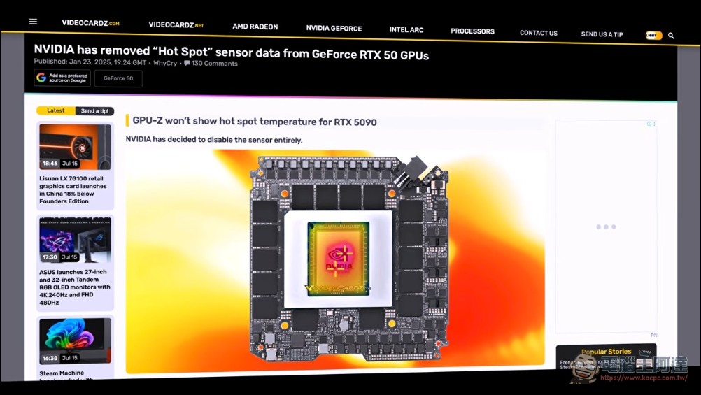 NVIDIA 顯示卡維修大突破!巴西維修團隊成功解鎖能精準讀取每顆顯卡記憶體顆粒溫度技術 - 電腦王阿達 NVIDIA 顯示卡維修大突破!巴西維修團隊成功解鎖能精準讀取每顆顯卡記憶體顆粒溫度技術 - 電腦王阿達