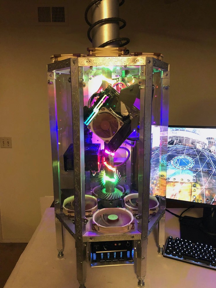 超硬核改裝!國外玩家打造出「土耳其烤肉串 PC」,主機板、顯卡都會跟著轉 - 電腦王阿達 超硬核改裝!國外玩家打造出「土耳其烤肉串 PC」,主機板、顯卡都會跟著轉 - 電腦王阿達