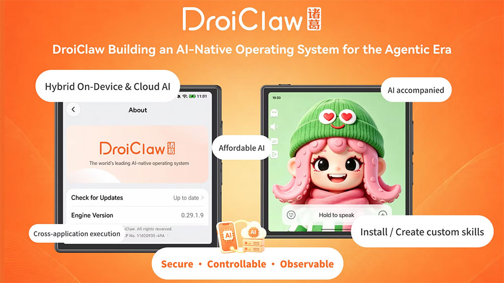 中國廠商開發「DroiClaw」,手機原生 AI 作業系統 - 電腦王阿達 中國廠商開發「DroiClaw」,手機原生 AI 作業系統 - 電腦王阿達