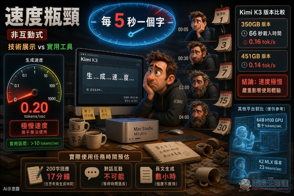 開源新創團隊成功讓 2.8 兆參數 Kimi K3 在 Mac Studio 本地運行,但有這些代價 - 電腦王阿達 開源新創團隊成功讓 2.8 兆參數 Kimi K3 在 Mac Studio 本地運行,但有這些代價 - 電腦王阿達