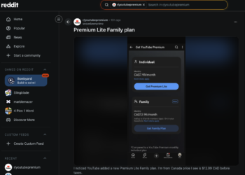 Google 疑似在測試 YouTube Premium Lite 家庭方案，價格只要標準版約一半